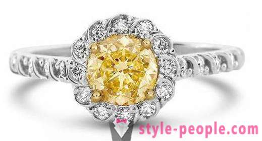 Жълт Diamond: свойства, произход, извличане и интересни факти
