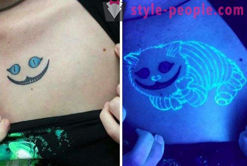 Татуировки, които са видими само под UV светлина