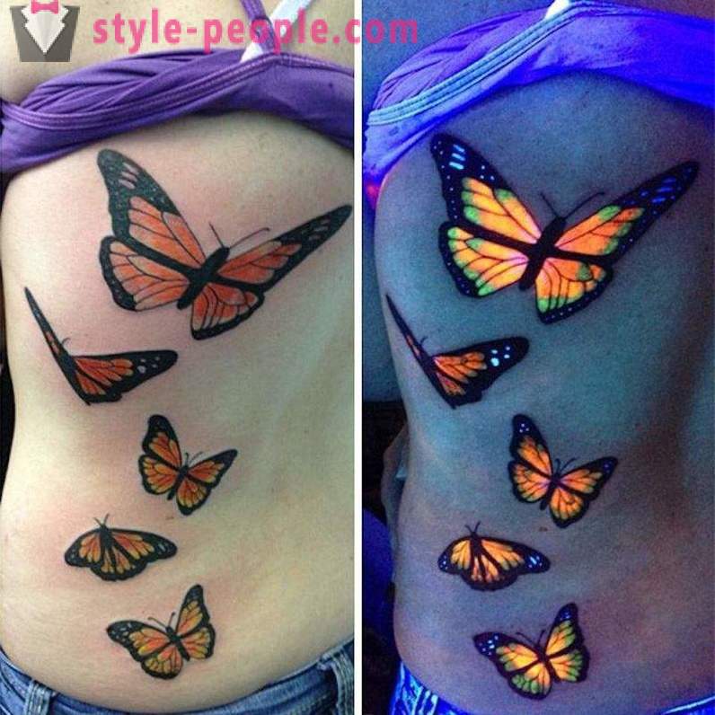 Татуировки, които са видими само под UV светлина