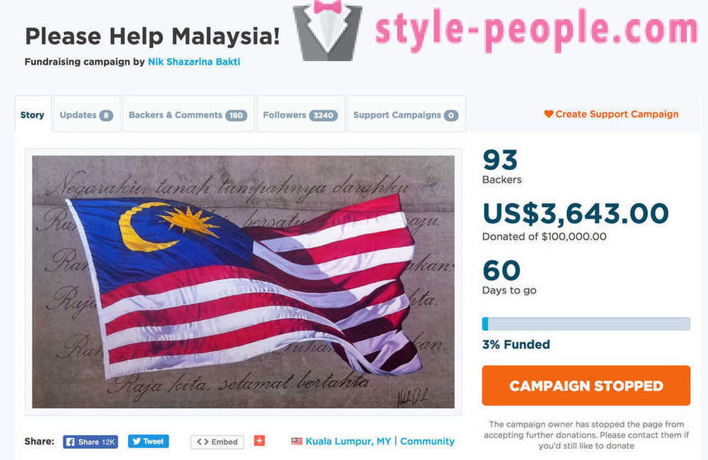 Жителите на Малайзия са решили да плати дълг