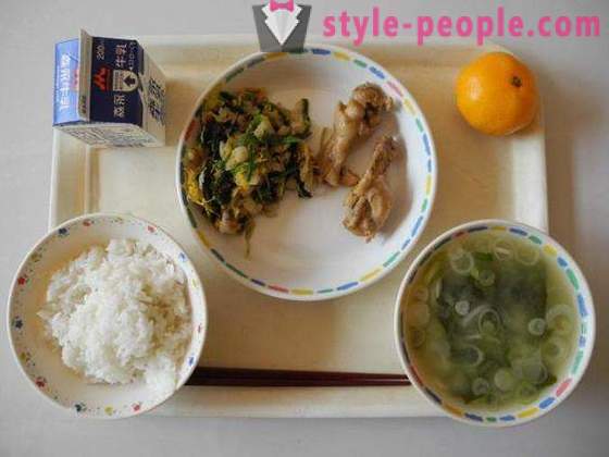 Храната в системата на японски образование