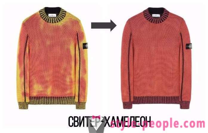Пуловер-хамелеон, който променя цвета си в зависимост от температурата