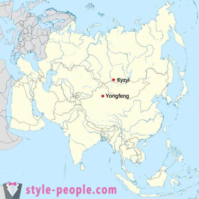Русия или Китай, където тя е и географския център на Азия?