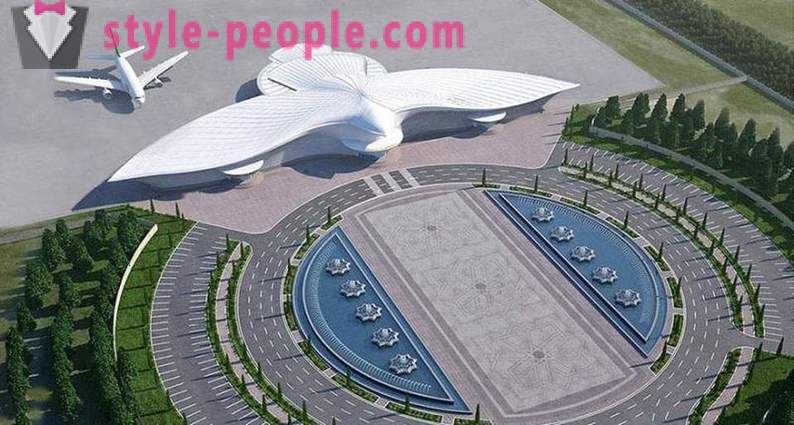 Туркменистан отвори летището във формата на летяща сокол