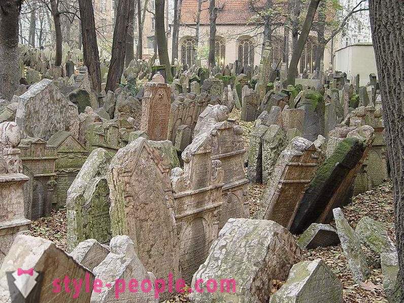 Многопластова еврейско гробище в Прага