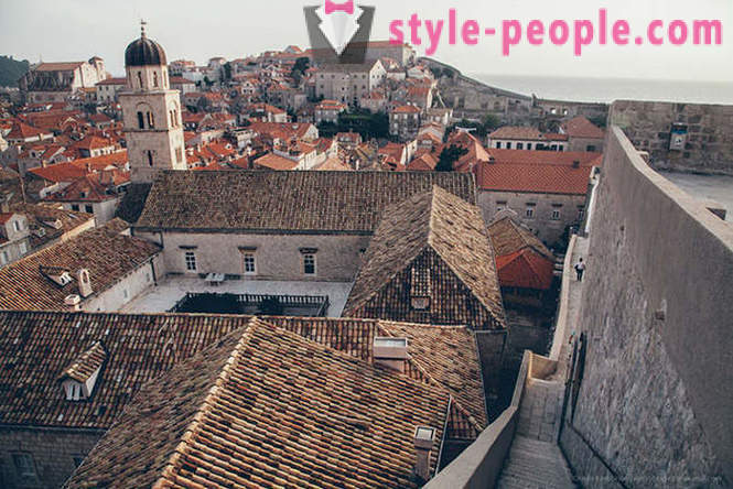 Античният град в Хърватия с изглед от птичи поглед