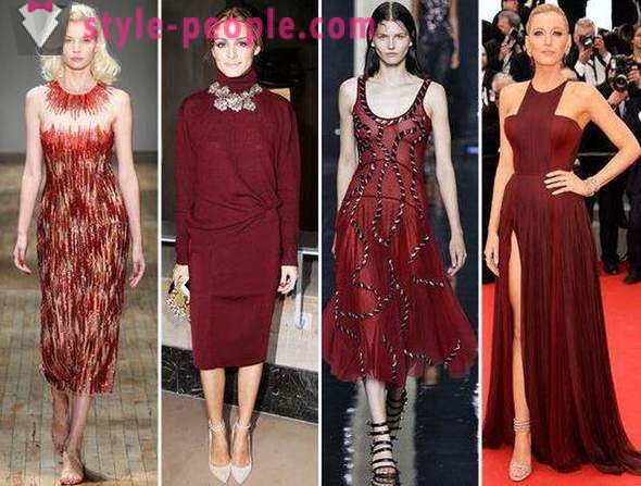 Цвят вечерна рокля Марсала: интересни идеи и препоръки