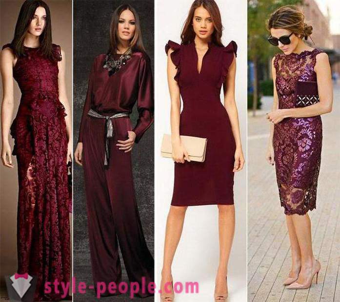 Цвят вечерна рокля Марсала: интересни идеи и препоръки