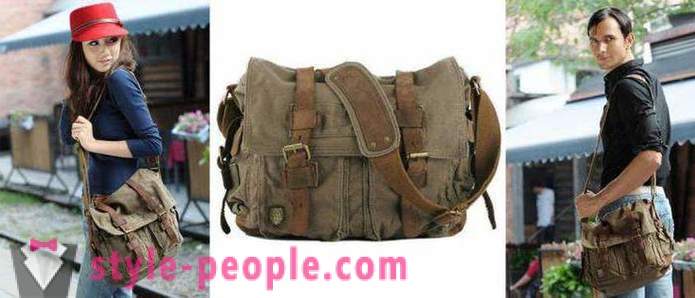 Стилове на торби: военни, ретро, ​​класически. Пътни и спортни чанти. женски съединител