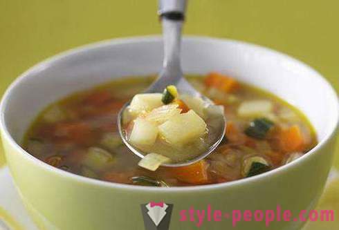 Диета супа диета: рецептите. Нискокалорични супи