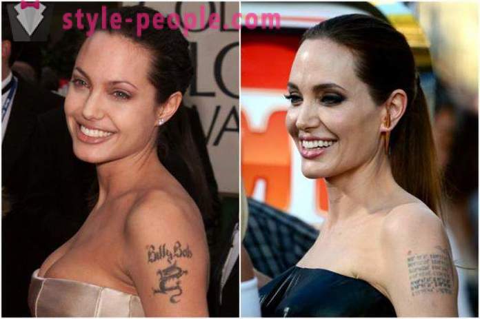 Star татуировки: Анджелина Джоли