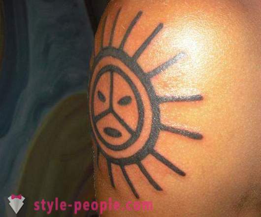 Слънце - татуировка позитивни хора, силен талисман