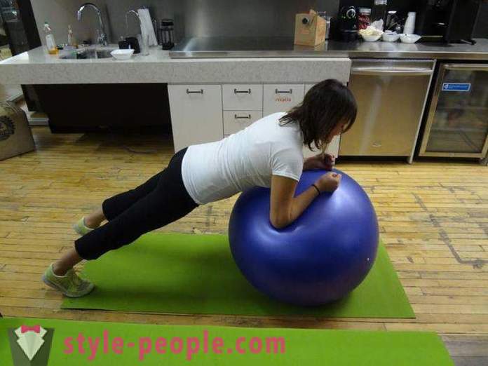 Гимнастика топка: отслабване упражнения