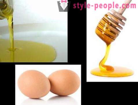 Вътрешен масло и яйце маска за коса